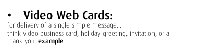 Video Web Cards